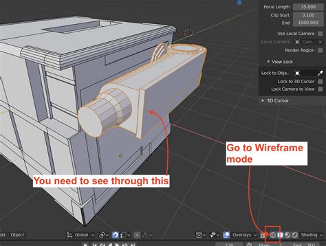 Seeing through an object with Wireframe and x-ray – Blender 2.8 – The ...