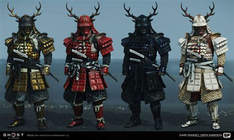 GHOST OF TSUSHIMA - Sakai armor set, Drew Harrison | Ghost of tsushima ...