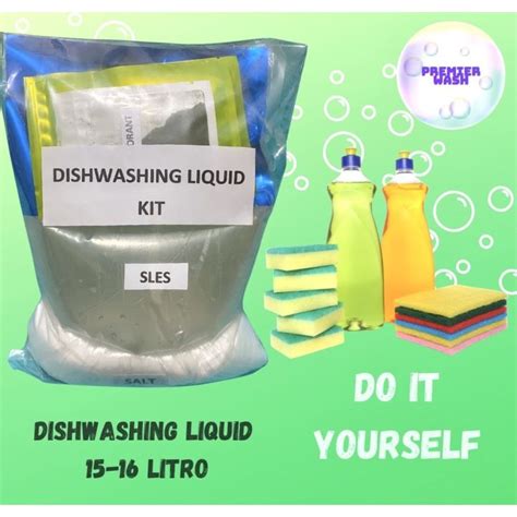 DISHWASHING LIQUID DIY KIT 15-16 LITERS YIELD - PREMIER WASH | Lazada PH