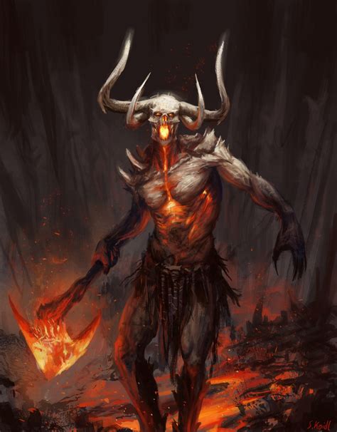 ArtStation - Incinerator, Stefan Koidl | Fantasy monster, Fantasy demon ...