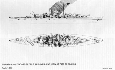 On this day 1941 the German battleship Bismarck is sunk. Image of the ...