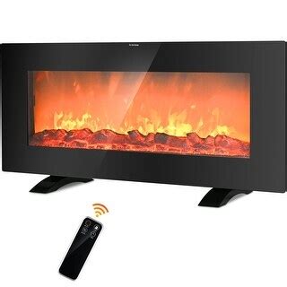 36" 1500-Watt Freestanding/Wall-Mounted Electric Fireplace Heater ...