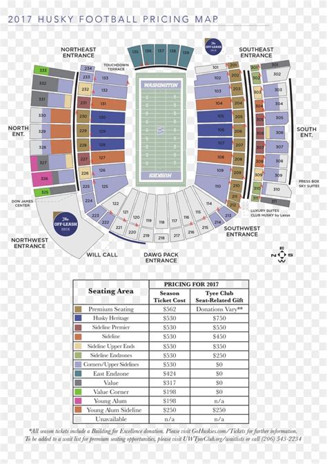 Husky Stadium Seating Chart Washington Huskies Online - Husky Stadium ...