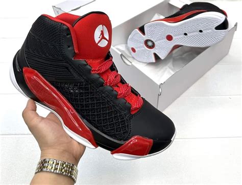 Jordan 38 black red, Men's Fashion, Footwear, Sneakers on Carousell