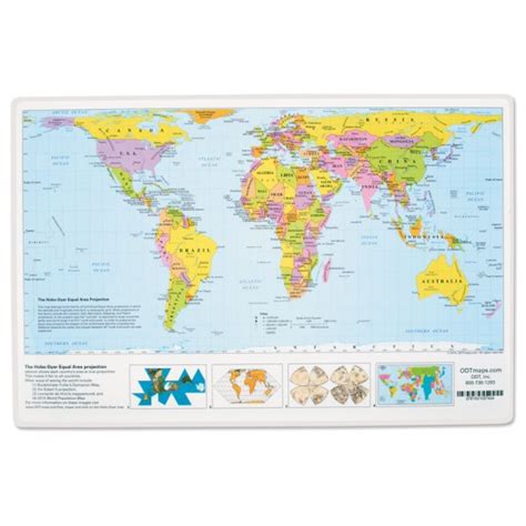 Hobo Dyer Equal Area Projection Map - Printable Maps Online