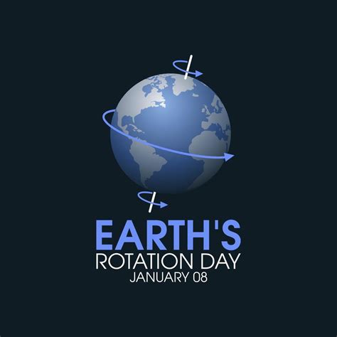 vector graphic of earth's rotation day good for earth's rotation day ...