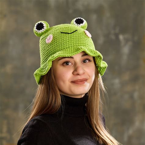 Pattern Only Frog Bucket Hat Crochet PDF Pattern - Etsy