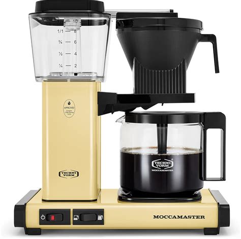 Technivorm Moccamaster 53927 KBGV 10-Cup Coffee Maker Butter Yellow, 40 ...