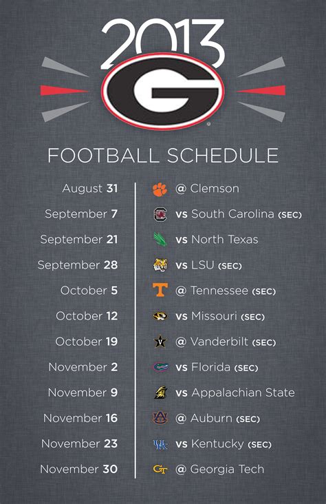 Georgia Printable Football Schedule 2024 - 2024 Mlb Schedule