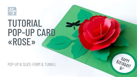 Tutorial Pop-up Card «Rose» - YouTube