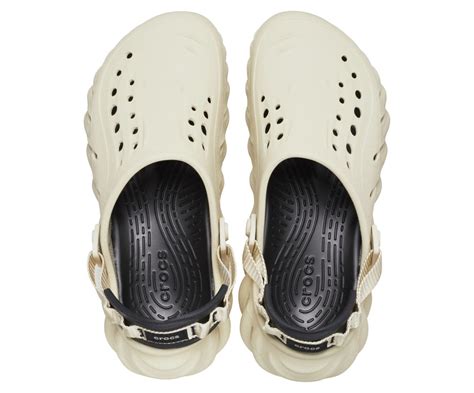 Echo Bone/Black Unisex Clog - Crocs™ India