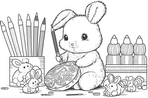 Bunny Coloring Pages For Girls