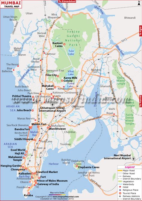 Mumbai Map, Map of Mumbai India, India Maps, Maps India, Maps of India ...