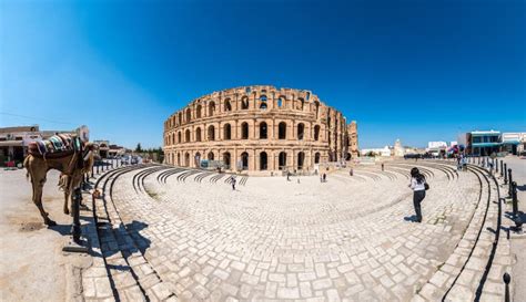 El Djem Amphitheatre editorial photography. Image of empire - 57286937