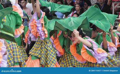 Dumaguete City, Philippines - September 28, 2022 Festival Dancers in ...