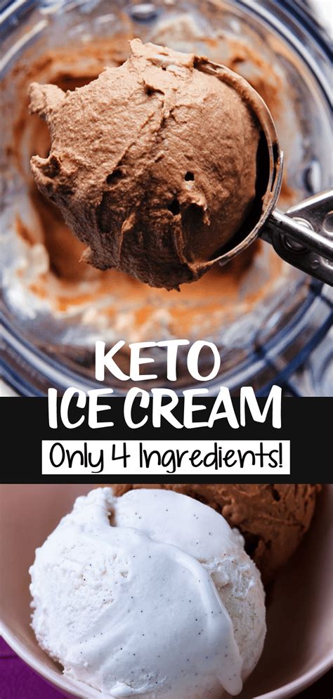 Keto Ice Cream - Just 4 Ingredients!