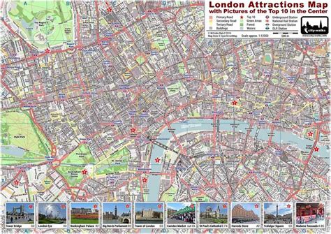 Map Of Central London For Tourists - Cammi Corinna