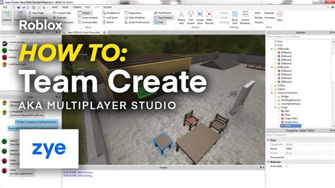 Roblox | How To: Team Create (Multiplayer Studio) - YouTube