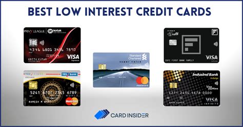 Best Low Interest Credit Cards in India 2024 - Review & Apply Online