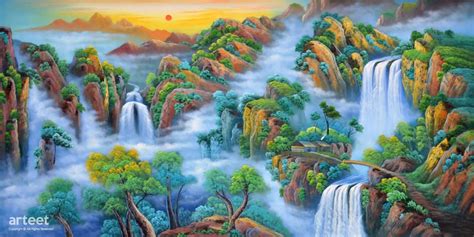 Mountains of the Great Harmony | Art Paintings for Sale, Online Gallery