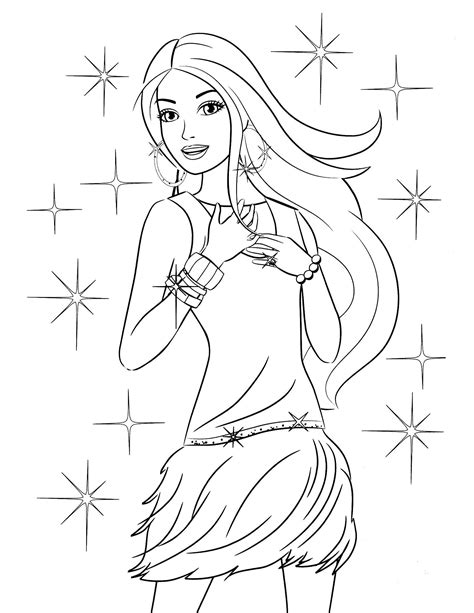 Barbie Ballerina Coloring Pages - Coloring Home