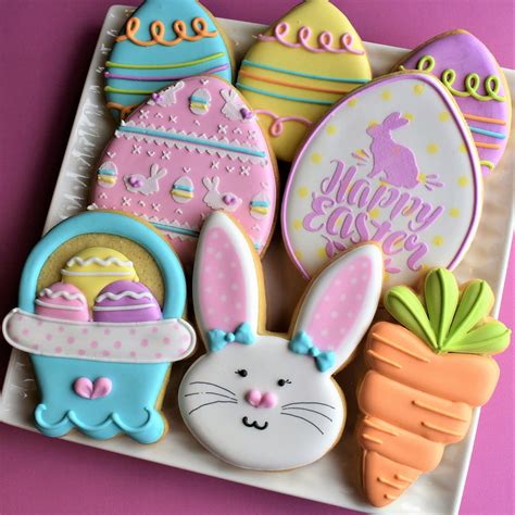 How to Decorate Happy Easter Bunny Cookies – The Flour Box