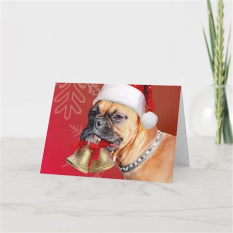 Boxer Dog Christmas Cards | Zazzle UK