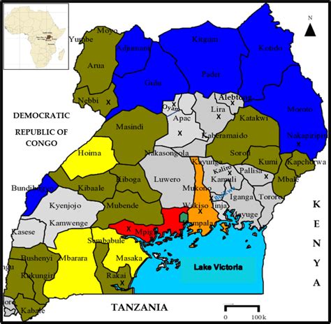 Map Of Uganda Africa – Topographic Map of Usa with States