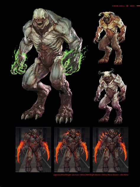 DOOM Eternal Concept art | Фантастические твари, Рисунки, Монстров