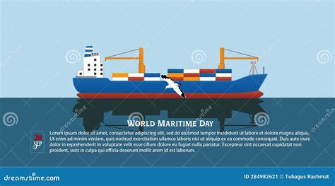 World Maritime Day Vector Illustration. Stock Vector - Illustration of ...