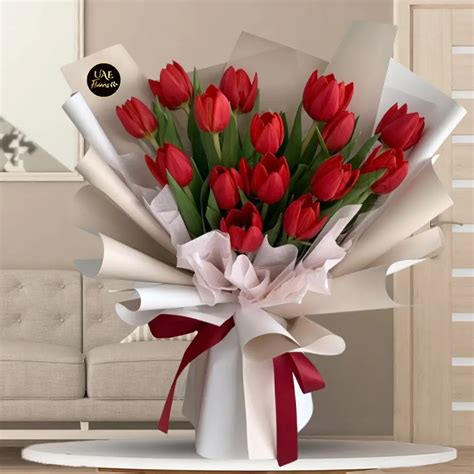 Red Tulips Bouquet