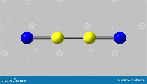 Cyanogen Molecular Structure Isolated On White Royalty-Free ...