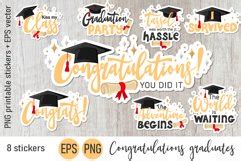 Congratulations graduates sticker pack|8 png printable