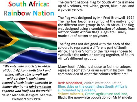 South African Flag Meaning Of Colors