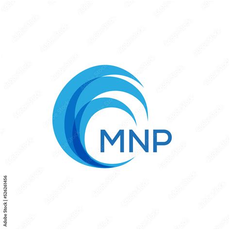 MNP letter logo. MNP blue image on white background. MNP Monogram logo ...