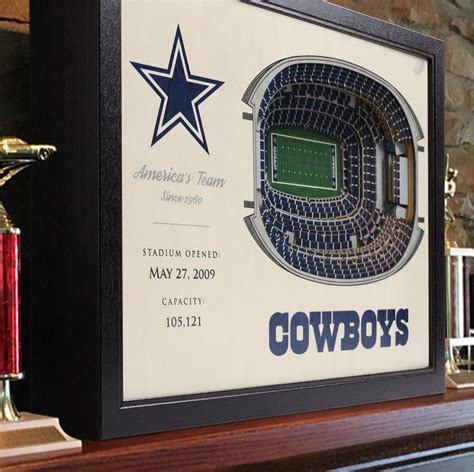 DALLAS COWBOYS Stadium Replica 25 Layer Wall Art - Etsy