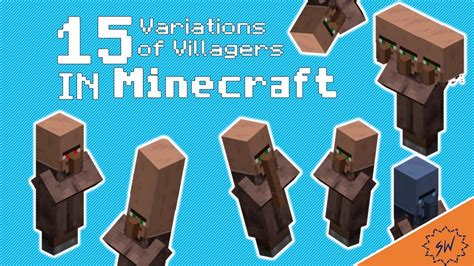 15 Variations of a Villager in Minecraft... - YouTube