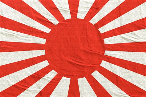 Old Japanese Imperial Flag Stock Photo - Download Image Now - iStock