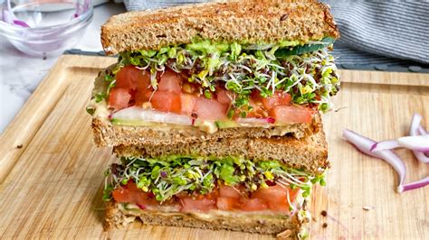 Loaded Sprouts And Avocado Sandwich Recipe