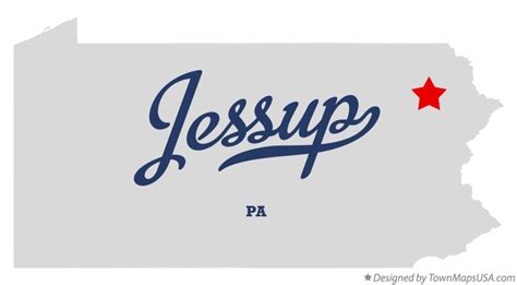 Map of Jessup, PA, Pennsylvania