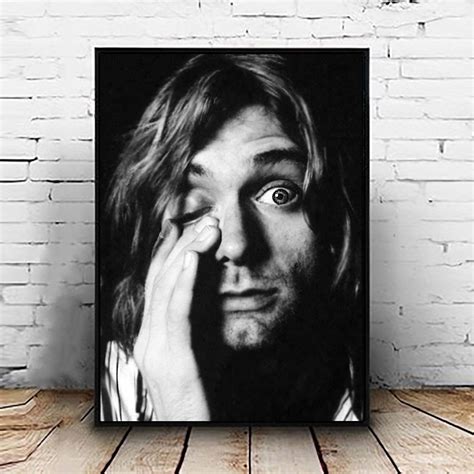 Kurt Cobain Poster Print Canvas Rock Icon Nirvana Poster | Etsy