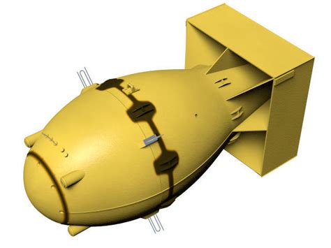 fat man atomic bomb 3D model | CGTrader