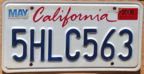 California License Plate Font Type - vsapolitical