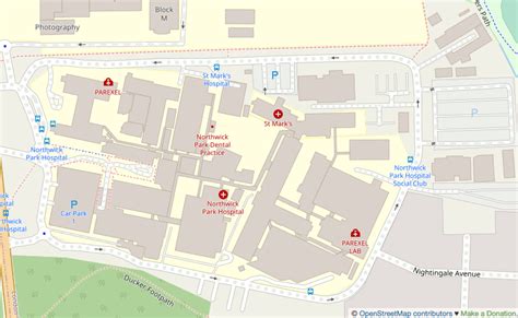 Northwick Park Hospital Map