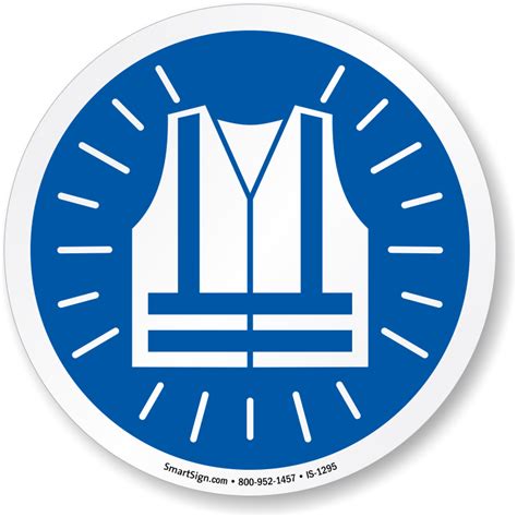 ISO High Visibility Vest Sign, SKU: IS-1295