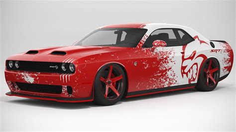 Dodge Challenger Hellcat 2022 Custom - 3D Model by 3dacuvision