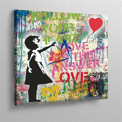 Banksy Canvas Girl With Balloon | The Trendy Art