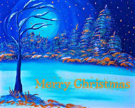 Merry Christmas Wish Painting by Alex Art Ireland - Fine Art America