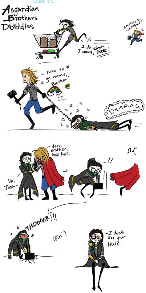 Loki and Thor - Brothers Doodles by Chajiko on DeviantArt