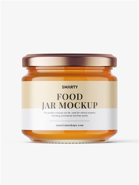 Honey jar mockup - Smarty Mockups